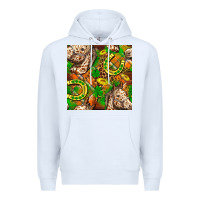 St. Patrick's Day Horse With Horseshoes Seamless Premium Hoodie | Teevron