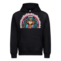 Black easter cross daisy egg rainbow Urban Hoodie - Artiststas