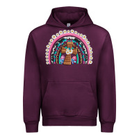 Mauve Wine easter cross daisy egg rainbow Urban Hoodie - Artiststas