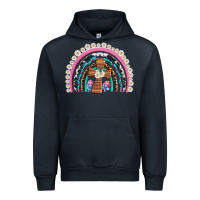 Navy easter cross daisy egg rainbow Urban Hoodie - Artiststas