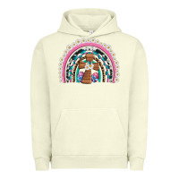 Pigment Pistachio easter cross daisy egg rainbow Urban Hoodie - Artiststas