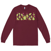 Burgundy avocado Long Sleeve Tee - TumblerDesignByShophia
