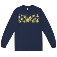 Navy avocado Long Sleeve Tee - TumblerDesignByShophia