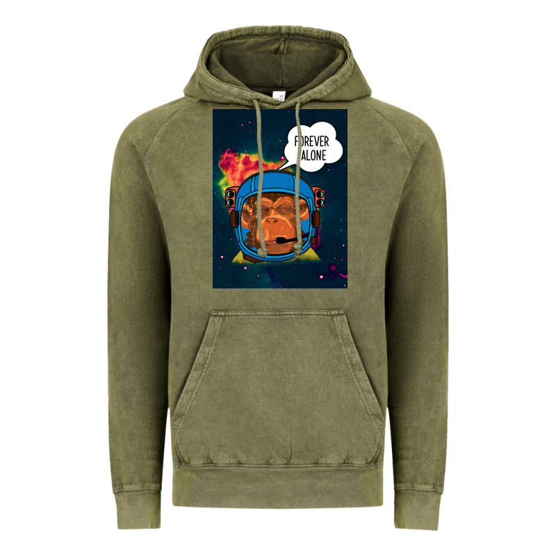 Forever Alone, Monkey, Space, Monkey At Space, Vintage Hoodie by Bettercallsaul | Teevron