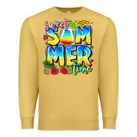 Antique Gold summer time Premium Sweatshirt - CowhideDigitalArt