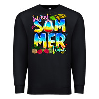 Black summer time Premium Sweatshirt - CowhideDigitalArt