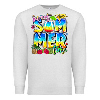 Oatmeal Heather summer time Premium Sweatshirt - CowhideDigitalArt