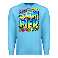 Ocean Blue summer time Premium Sweatshirt - CowhideDigitalArt