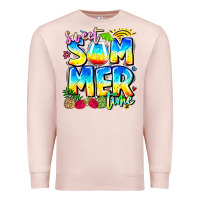 Pale Pink summer time Premium Sweatshirt - CowhideDigitalArt
