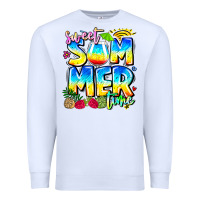 White summer time Premium Sweatshirt - CowhideDigitalArt