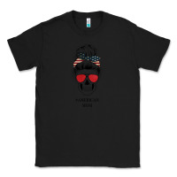 Black Glitter American Flag Patterned American Mom Skull Classic Tee - Bettercallsaul
