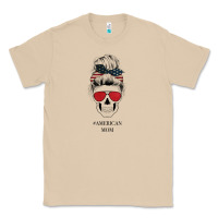 Mushroom Glitter American Flag Patterned American Mom Skull Classic Tee - Bettercallsaul