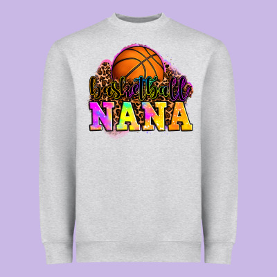 Basketball Nana Heavyweight Sweatshirt Designed By Oliviacreatesart