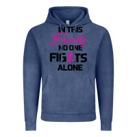 Vintage Denim In This Family No One Fights Alone Vintage Hoodie - Bettercallsaul