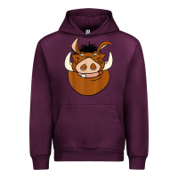 Mauve Wine Lion518 Urban Hoodie - tuanDangUi