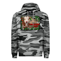 Slate Camo all i want for christmas is a cow cowhide Premium Hoodie - RanaPortraitStore
