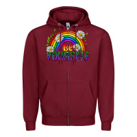 Burgundy Be Yourself Pride Lgbtq Zipper Hoodie - BundleAndBundleShop