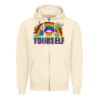 Sandshell Be Yourself Pride Lgbtq Zipper Hoodie - BundleAndBundleShop