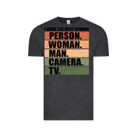 Vintage Black Person Woman Man Camera Tv Vintage Tee - Bettercallsaul