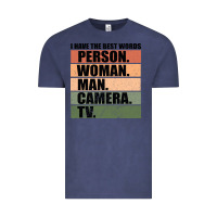 Vintage Denim Person Woman Man Camera Tv Vintage Tee - Bettercallsaul