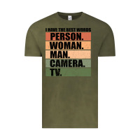Vintage Olive Person Woman Man Camera Tv Vintage Tee - Bettercallsaul