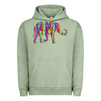 Pigment Oil Green Elephant1687 Urban Hoodie - tuanDangUi