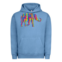 Pigment Pebble Blue Elephant1687 Urban Hoodie - tuanDangUi