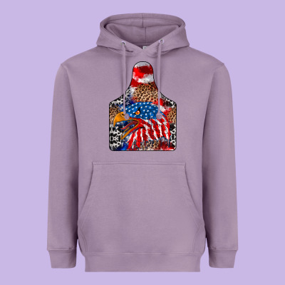America Heavyweight Hoodie Designed By Cowhidedigitalart