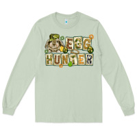Matcha Egg hunter with plate letters Easter Day Long Sleeve Tee - HowdyJamesFarm