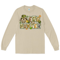 Mushroom Egg hunter with plate letters Easter Day Long Sleeve Tee - HowdyJamesFarm