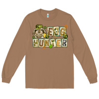 Toasted Coconut Egg hunter with plate letters Easter Day Long Sleeve Tee - HowdyJamesFarm