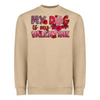 Mushroom my dog is my valentine Heavyweight Sweatshirt - OliviaCreatesArt