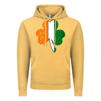 Vintage Mustard Shamrock Boobs St Patrick's Day design Vintage Hoodie - Bettercallsaul