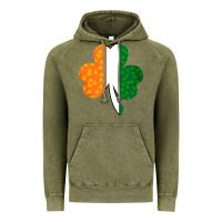 Vintage Olive Shamrock Boobs St Patrick's Day design Vintage Hoodie - Bettercallsaul