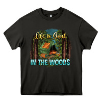 Asphalt life is good in the woods Heavy Core Tee - NancyCooperArtShop