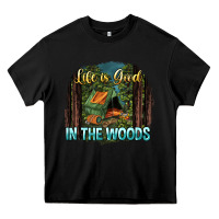 Black life is good in the woods Heavy Core Tee - NancyCooperArtShop