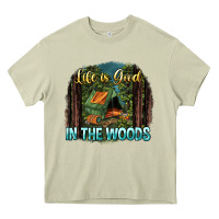Mossy life is good in the woods Heavy Core Tee - NancyCooperArtShop