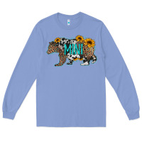 Colony Blue baby bear mini sunflowers leopard cowhide mother's day Long Sleeve Tee - Jasminsmagicworld