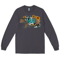 Smoke baby bear mini sunflowers leopard cowhide mother's day Long Sleeve Tee - Jasminsmagicworld