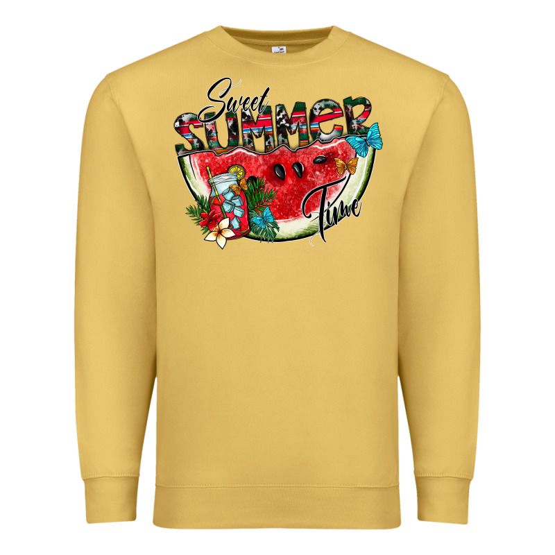Sweet Summer Time Premium Sweatshirt by CowhideDigitalArt | Teevron