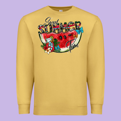Sweet Summer Time Premium Sweatshirt Designed By Cowhidedigitalart