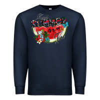 Navy sweet summer time Premium Sweatshirt - CowhideDigitalArt