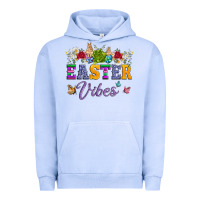 Pigment Grape Ice easter vibes and butterfly with bunny and flowers Urban Hoodie - Artiststas