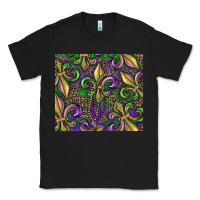 Black mardi gras fleur de lis Classic Tee - RanaPortraitStore
