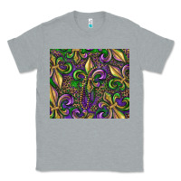 Heather Grey mardi gras fleur de lis Classic Tee - RanaPortraitStore