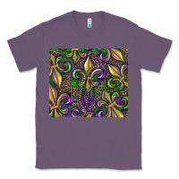 Lavender mardi gras fleur de lis Classic Tee - RanaPortraitStore