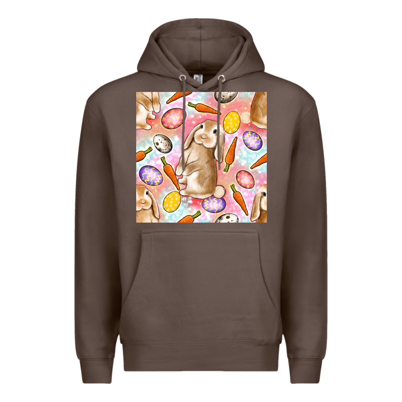 Happy Easter Bunny Seamless Pattern Premium Hoodie by BundleAndBundleShop | Teevron