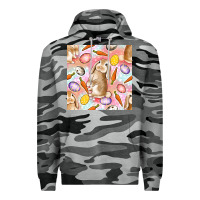 Slate Camo Happy Easter Bunny Seamless Pattern Premium Hoodie - BundleAndBundleShop