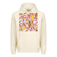 Tofu Happy Easter Bunny Seamless Pattern Premium Hoodie - BundleAndBundleShop