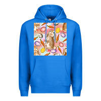 True Royal Happy Easter Bunny Seamless Pattern Premium Hoodie - BundleAndBundleShop